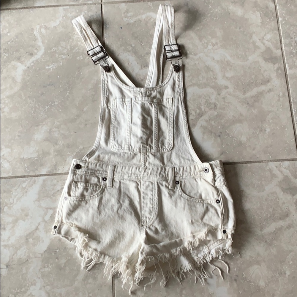 Free people short overalls